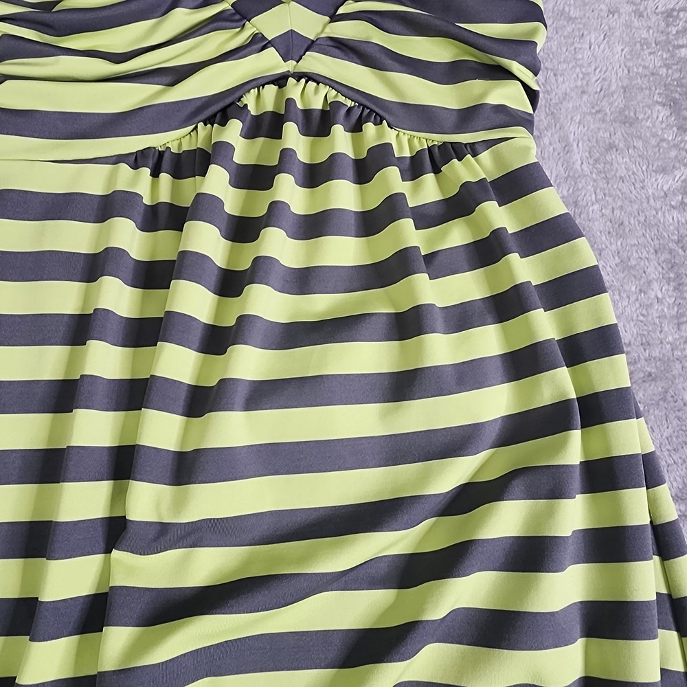 Apple Bottom Striped V Neck Halter Maxi Dress S/P Resort Halter Resort Vacation - Picture 9 of 10